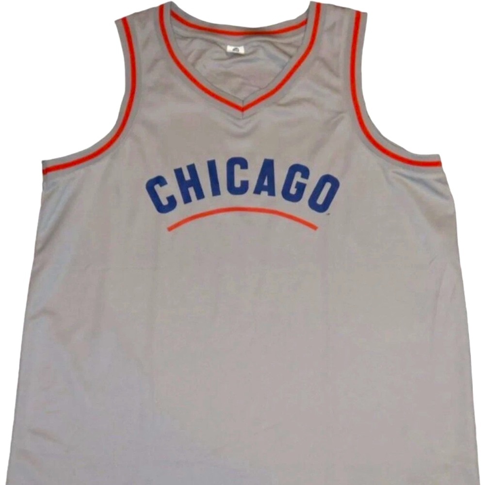 Gray and Red Chicago Tank Top for Sports